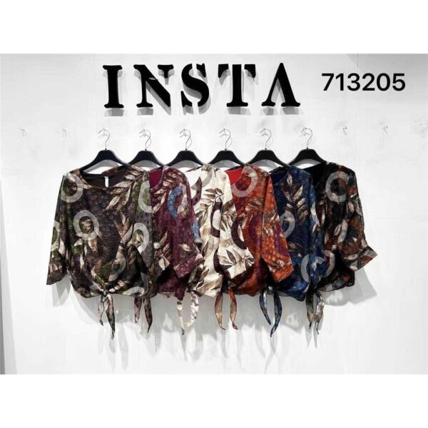 10082 9200000100828 713205 abbigliamento donna maglia legato sotto con manica in 3/4 tg.unica