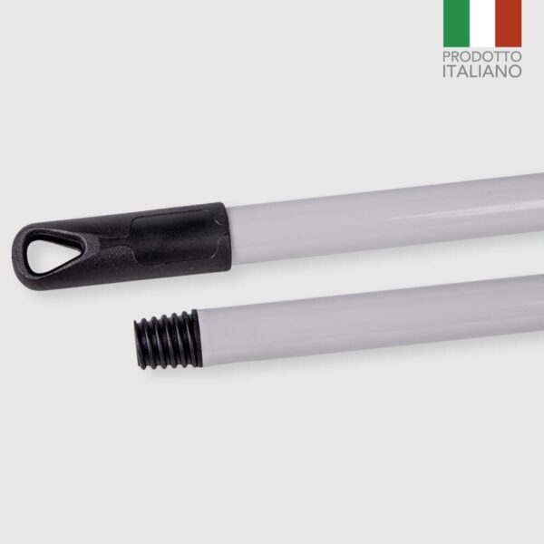 10388 8000061007163 MAN00716A MANICO SCOPA IN METALLO 120CM PLASTIFICATO Ø22MM SPESSORE 0,25MM GREY