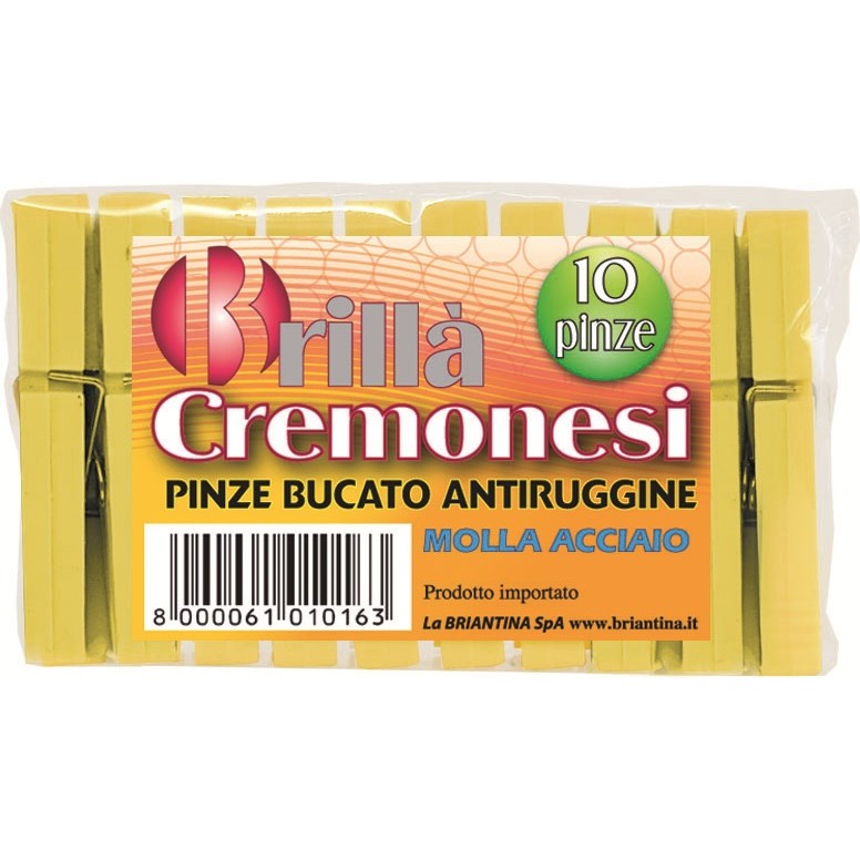 10397 8000061010163 PIN01016A mollette per bucato 10pz cremonesi
