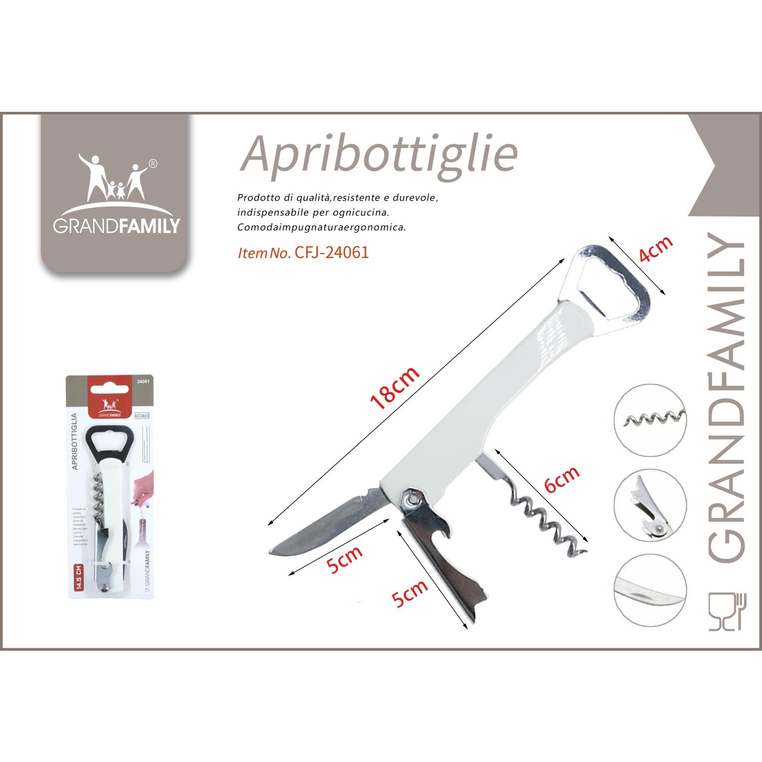 10399 8001688240612 CFJ-24061 cavatappi/apribottiglia 14,5cm