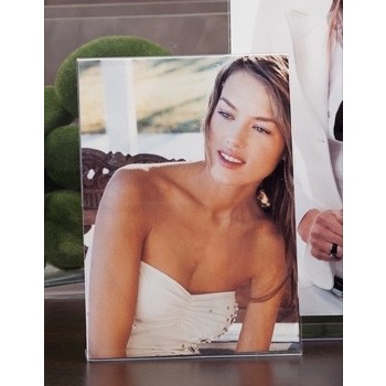 1157 8668877116136 23153 STAR 65083 CP cornice espositore portafoto in plexiglass trasparente verticale 13x18cm