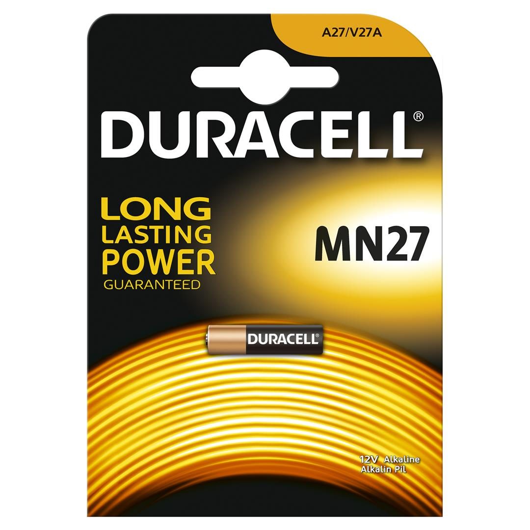 11593 5000394023352 MN27 DU58 BATTERIA 12V ALKALINE PILA MN27 DURACELL (A27, V27A,8LR732) LONG LASTING POWER