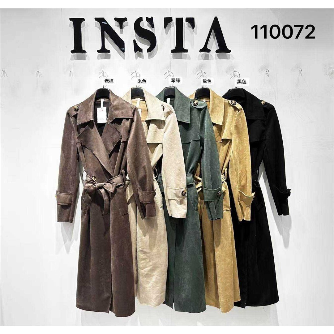 1338 9200000013388 110072 abbigliamento donna cappotto in camoscio senza fodera tg.unica