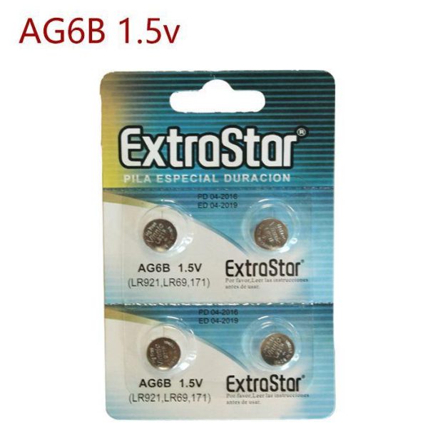 13561 8433962110302 AG6 EXT batterie a bottone 1pz 1,5v alkaline pila ag6 (lr921,lr69,171,370,371)