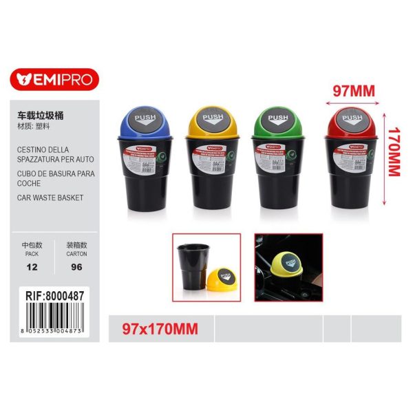 14125 8052533004873 8000487 EMI CESTINO SPAZZATURA PER AUTO