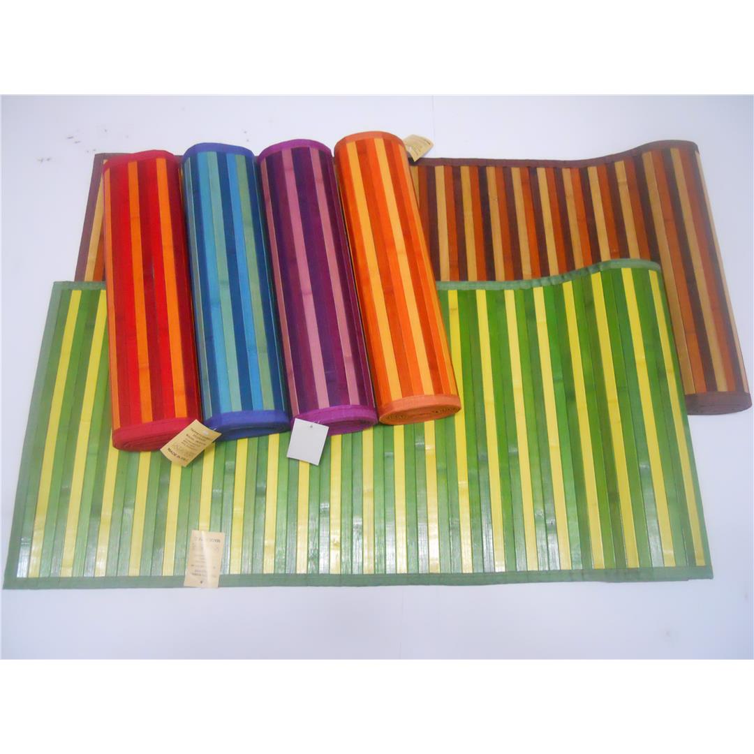 14331 8033493891598 TAP18 tappeto bamboo degrade con fondo antiscivolo ass8col 50x240cm