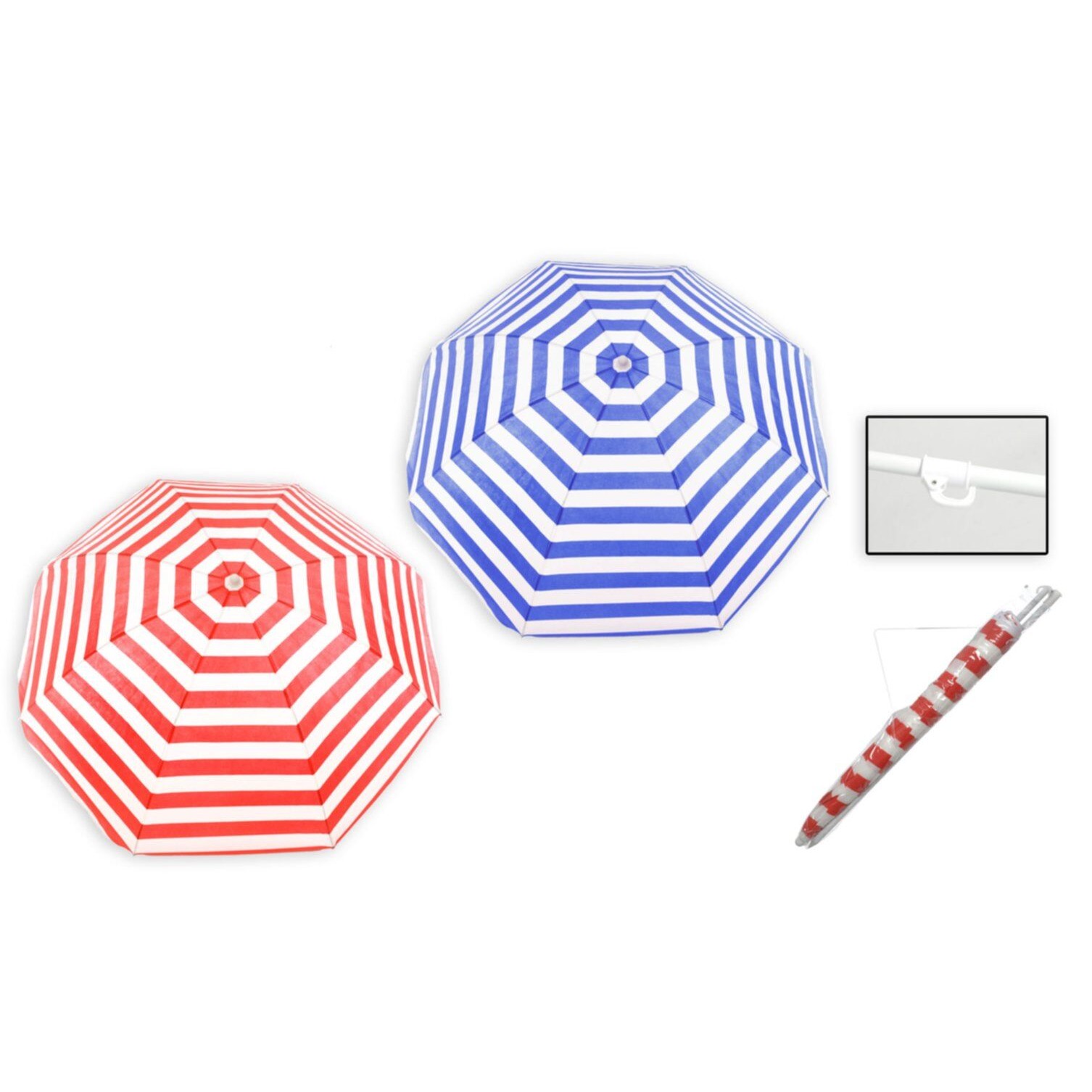 15091 3120370563770 56377 CP ombrellone mare fisso ø130cm a righe