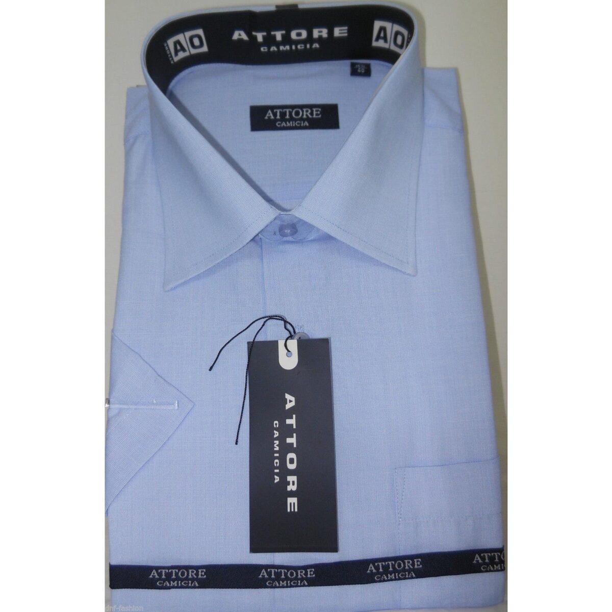 154 9200000001545 D001 ABBIGLIAMENTO UOMO CAMICIA CLASS.MMSB CELESTE CORTA