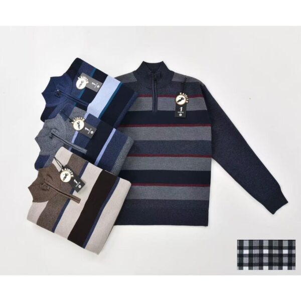 15752 9200000157525 7902 abbigliamento uomo maglione in pila basic mezza zip size:m-3xl