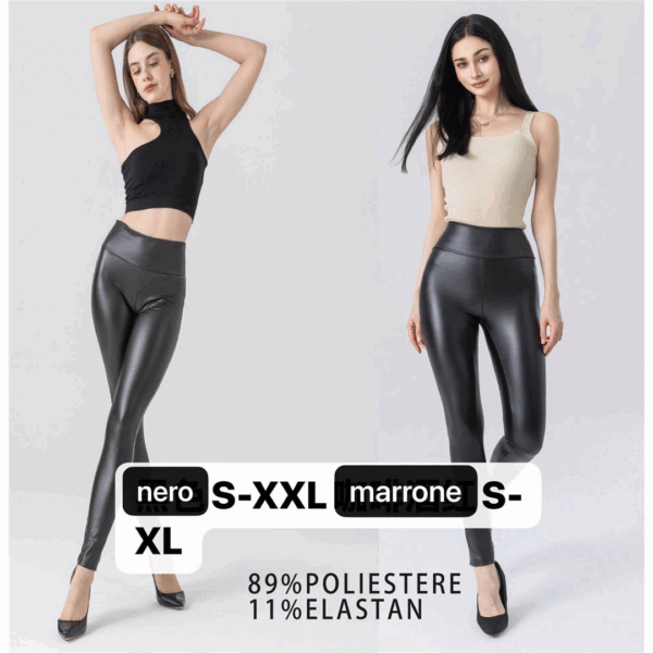 2085 9200000020850 ZP180000 abbigliamento donna leggins in ecopelle size:s-xxl