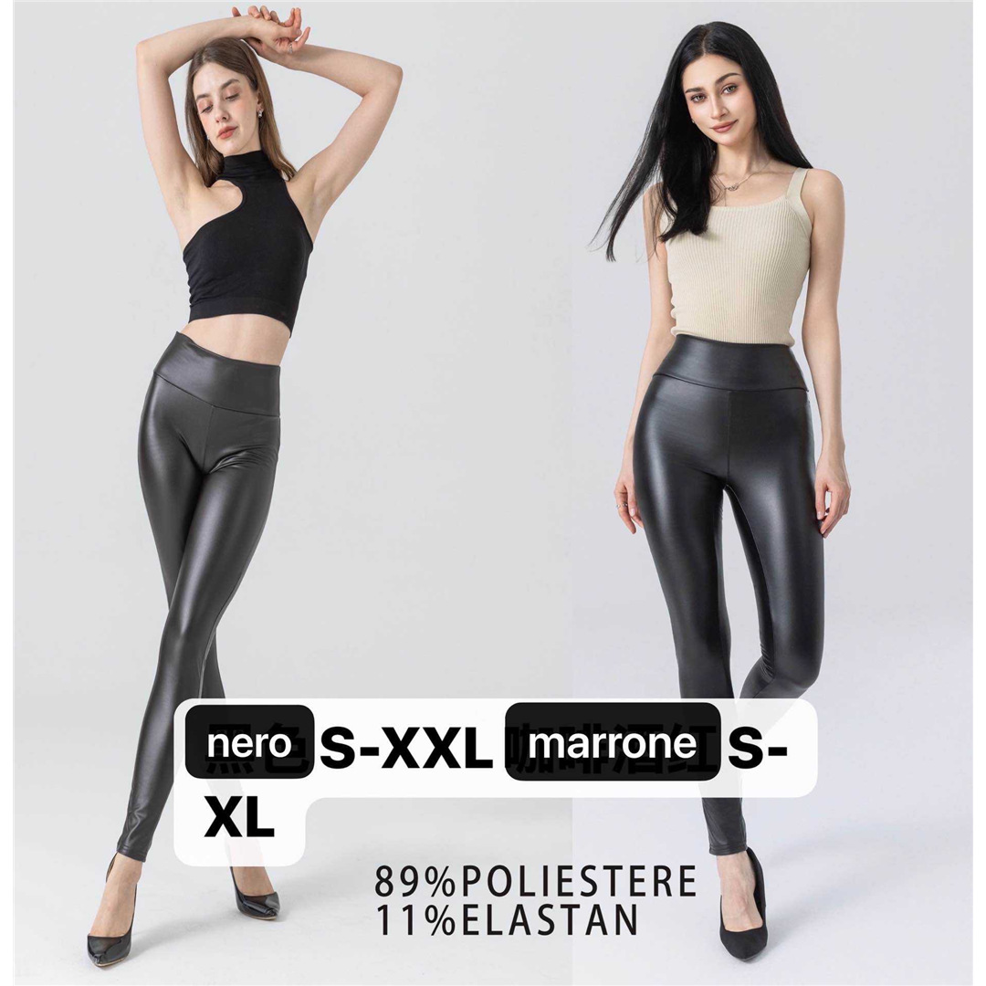 2085 9200000020850 ZP180000 abbigliamento donna leggins in ecopelle size:s-xxl