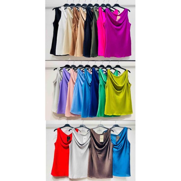 26517 9200000265176 1568 abbigliamento donna canotta di raso tg.unica