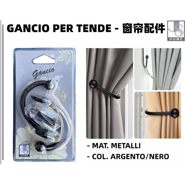 26805 8056457689789 JS7304 gancio per fermatenda 2pz