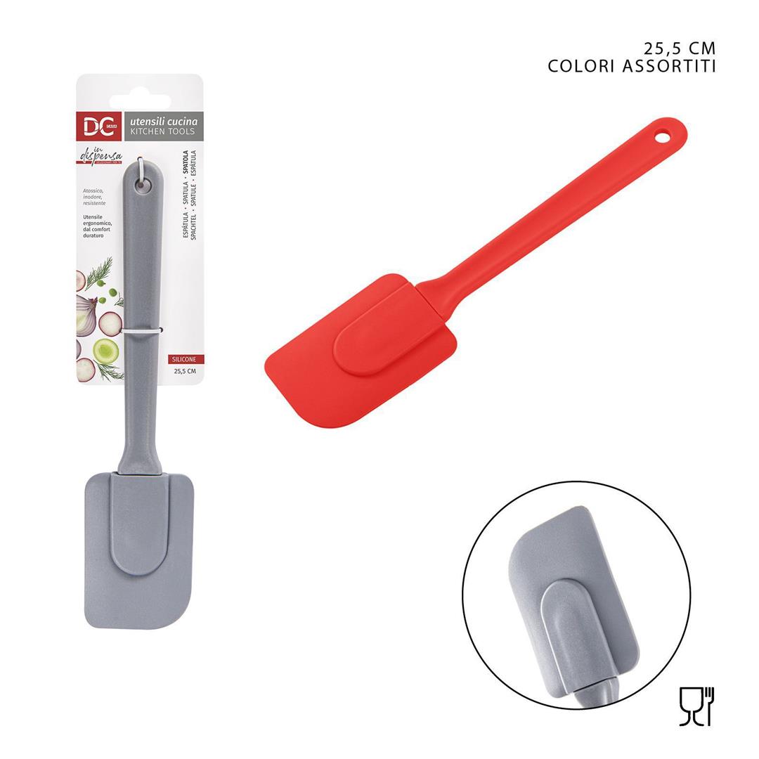 27004 8055769146867 0215411 spatola da cucina in silicone 25,5x6x1,5cm