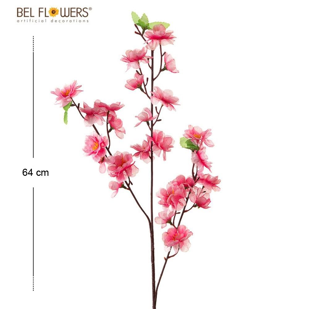 27776 8050260059685 BFJP006-05968 fiore ramo di pesco h64cm x 3 pink -s
