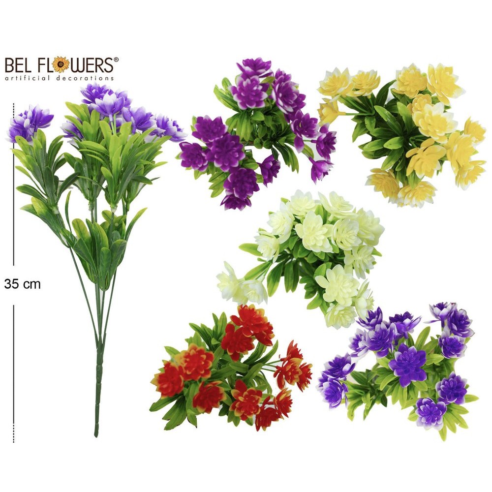 27808 8050260089224 BFJE721-08922 fiore mazzo bush mini aster 15 fiori 35cm