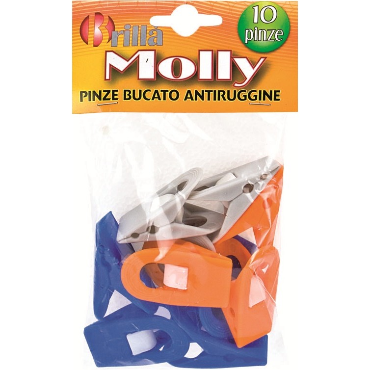 28336 8000061025587 PIN02558A mollette per bucato 10 pz piccole molly