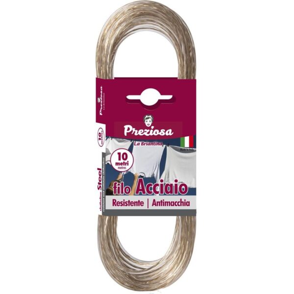 28378 8000061004353 FIL00435A filo per stendere acciaio mm.3 mt.10 neutro