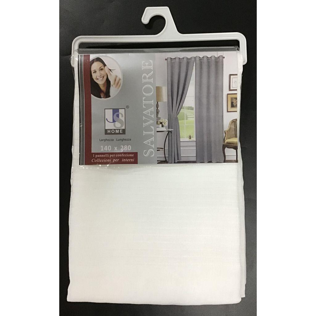 28402 8056457711688 SALVATORE_BIANCO TENDA CON OCCHIELLI 140X280CM 1P SALVATORE BIANCO