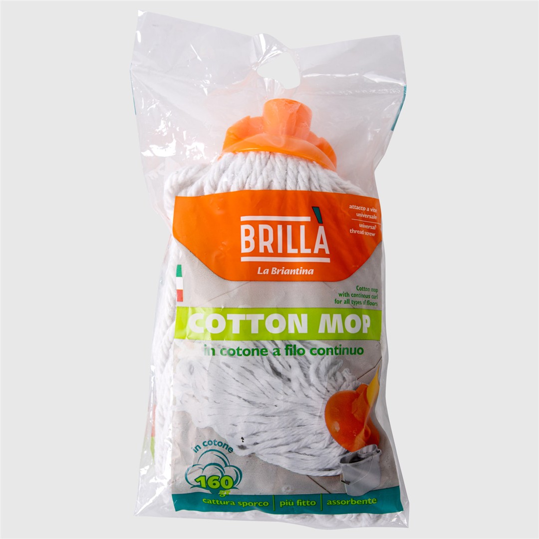 28524 8000061007415 RIC00776A ricambio mop in cotone 160gr cotone filo continuo