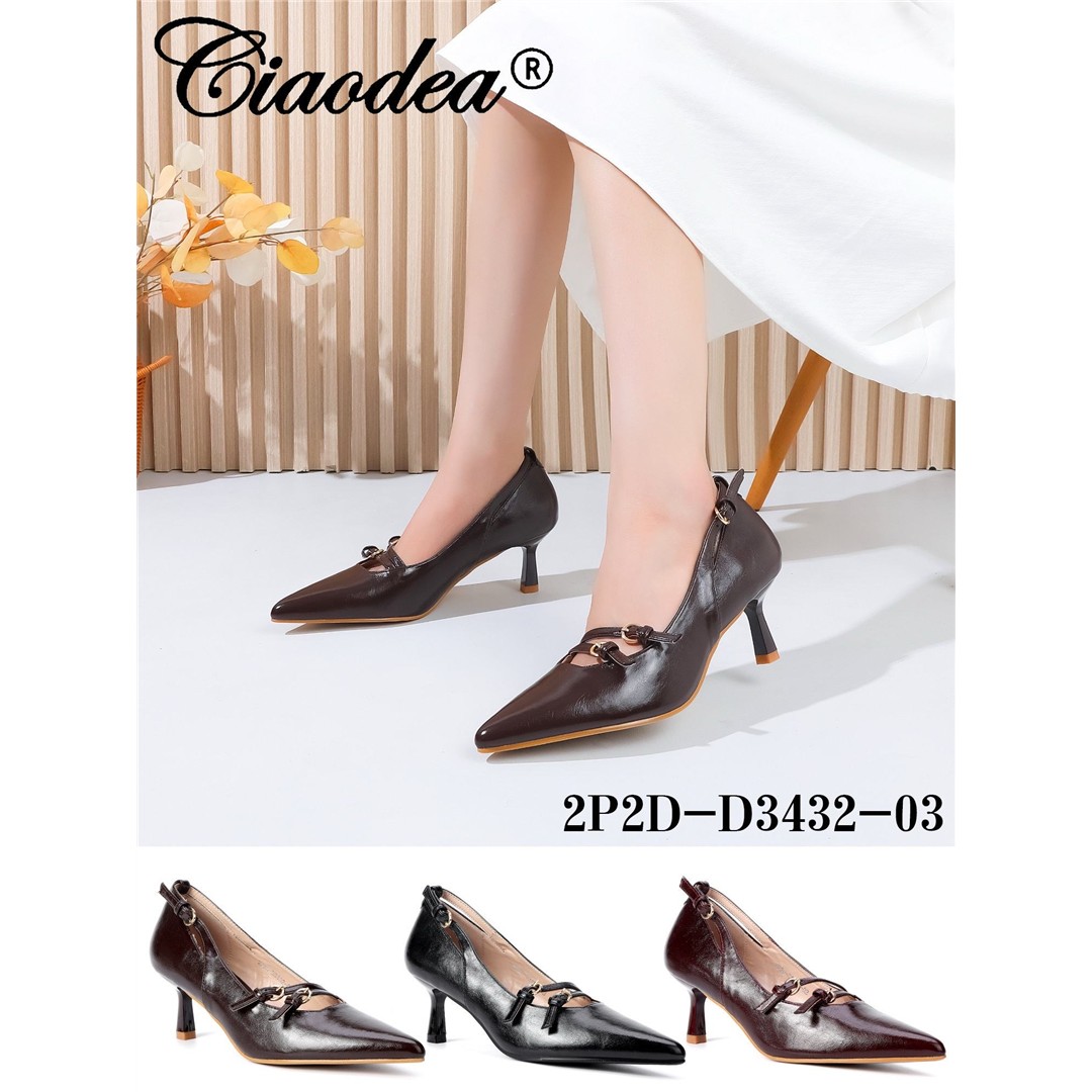 28877 8251103432034 2P2D-D3432 scarpe donna decollete tacco medio size:36-41