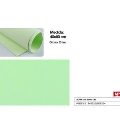 29093 8435250956234 PN563-2 offerta foglio in gomma eva 40x60cm verde pastello