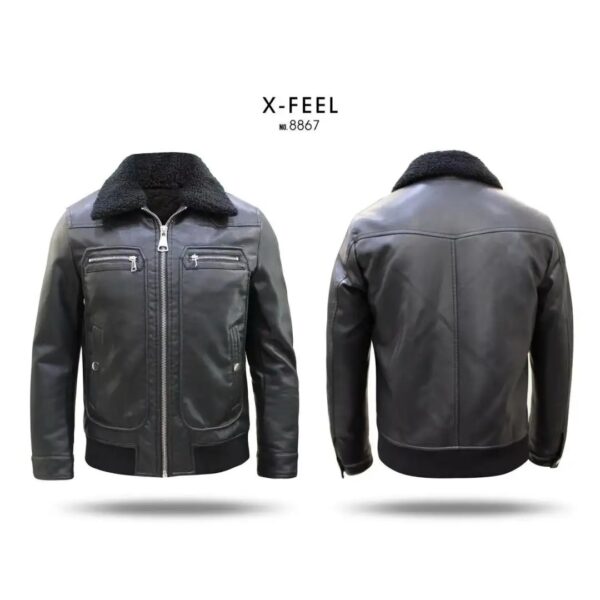 29673 9200000296736 XH-8867 abbigliamento uomo giubbino in ecopelle agnellato size:s-xxl