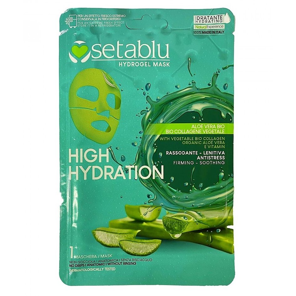 30279 8059174590550 59055 maschera viso hydrogel high idration aloe vera