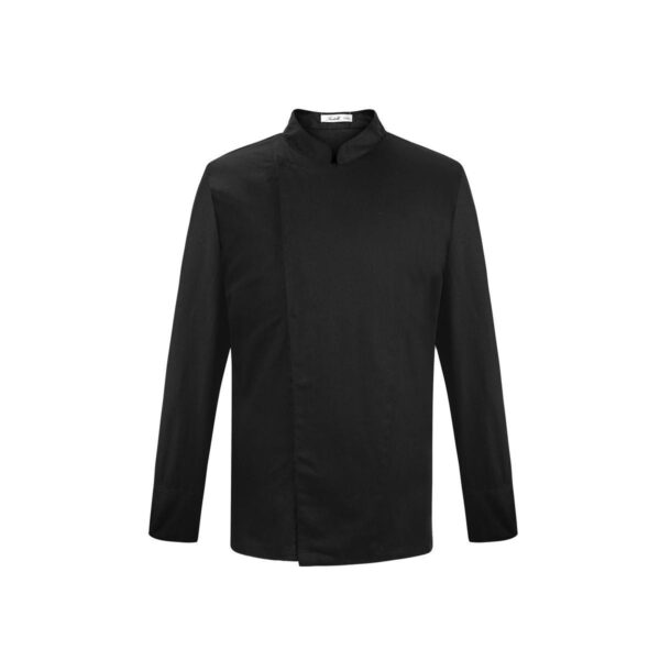 30482 9200000304820 GIA-L013A-2XL ABBIGLIAMENTO DA LAVORO GIACCA DI CUOCO UNISEX MAN.LUNGHE SIZE:S-3XL NERO GIA-Q013A 65%POLIESTRE 35%COTONE TG.2XL