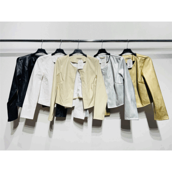 30498 9200000304981 763 abbigliamento donna spolverino in ecopelle tg.unica