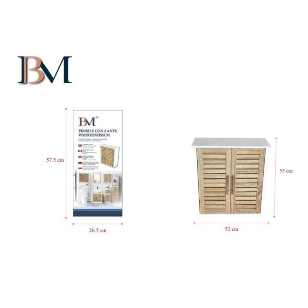 31234 636946761561 BM-6156 PENSILE CON 2 ANTE CM.W52 X D22 X H55