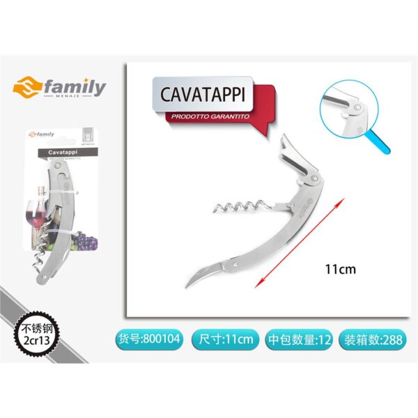 31446 8050238001043 800104 MI CAVATAPPI/APRIBOTTIGLIE 11CM