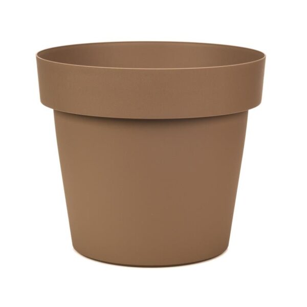 32484 8027458148599 201606 VISCIO VASO MODERNO C/RISERVA D'ACQUA Ø30CM H23.5CM MOKA