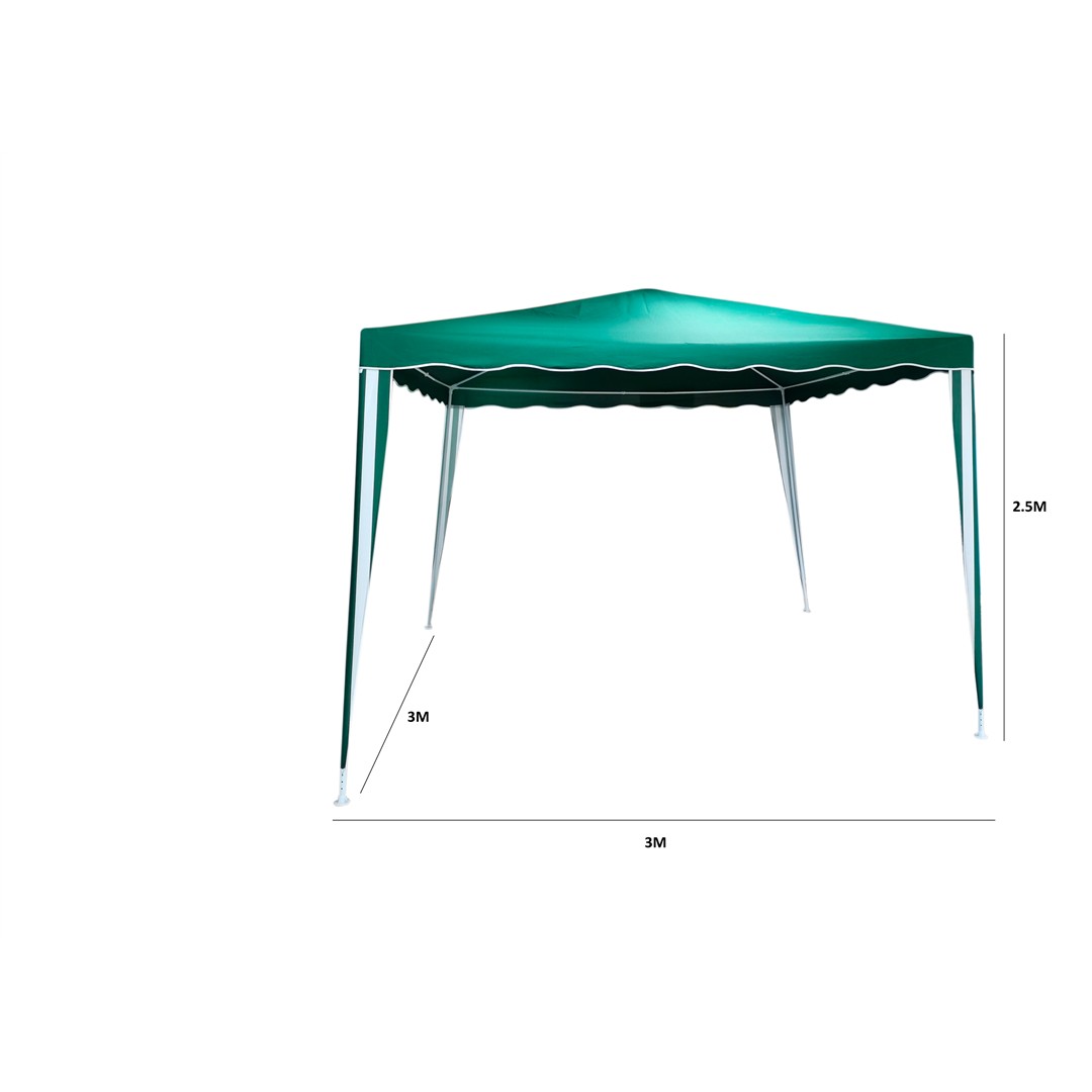 3258 8402064081797 206408 BOLATA gazebo da montaggio 3x3m h250cm verde