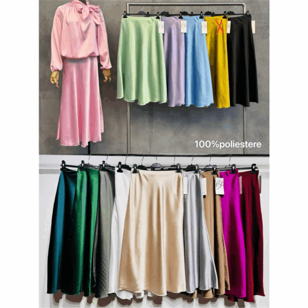 32989 8034139183039 1166 abbigliamento donna gonna in raso tg.unica