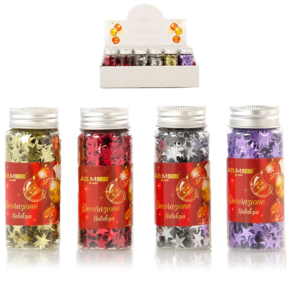 33267 8050766032588 HX809258 decoro natalizio glitter stelline