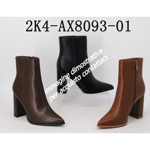 34081 8230408093010 2K4-AX8093-01 SCARPE DONNA STIVALETTI TACCO 9CM