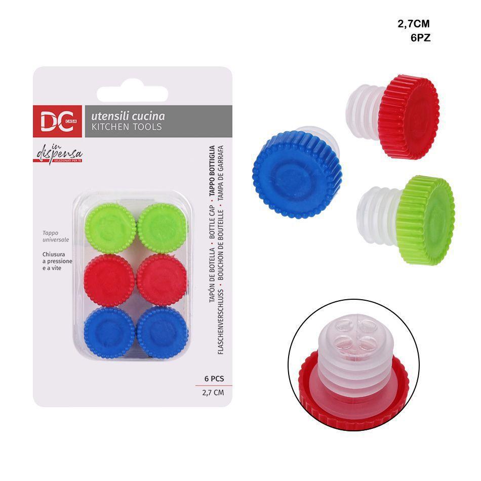 34129 8034139313214 0128047 TAPPI ERMETICI IN PLASTICA 6PZ
