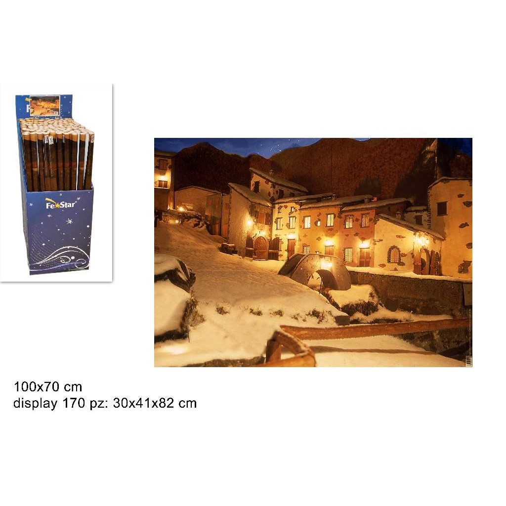 34207 8019959150256 MI003754 carta per presepe 70x100cm protolo aesag.innevato