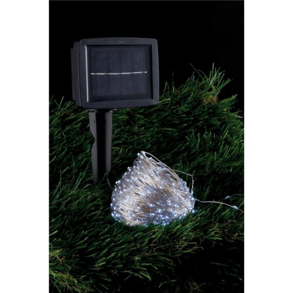 34443 8021785850385 85038 STAR CATENA LUCI DI NATALE ENERGIA SOLARE 200 MINI LED CAVO RAME 19,9M &CAVO 2M COLLETTORE BIANCO FREDDO