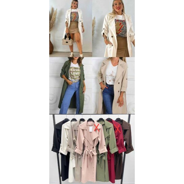 3456 9200000034567 11833 abbigliamento donna cappotto in leggero tg.unica