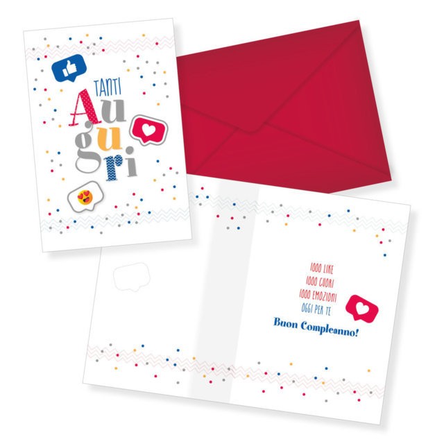 34595 8051577034761 94-305 biglietto augurale cartolina tanti auguri