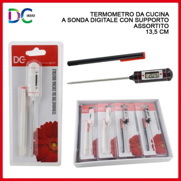 34739 8055769129853 CU32737 - 0129602 TERMOMETRO DA CUCINA DIGITALE CM.13.5