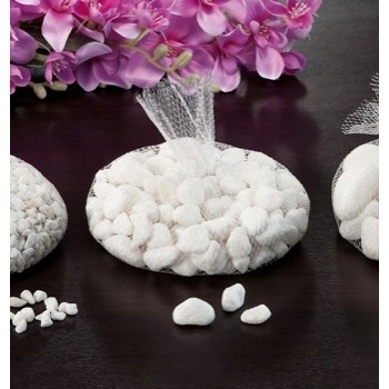 34783 8021785251090 25109 STAR decorazione per ambiente sassi bianchi medi in rete gr.1000