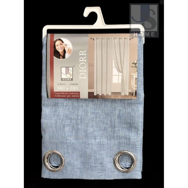 35881 8056457710186 DIORR_AZZURRO TENDA CON OCCHIELLI 140X280CM 1P DIORR VELATO AZZURRO