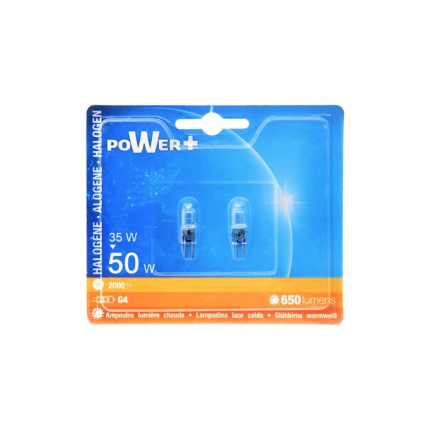 36408 3120370346106 34610 CP G4 SET 2 LAMPADINE ALOGENE G4 35W 30%