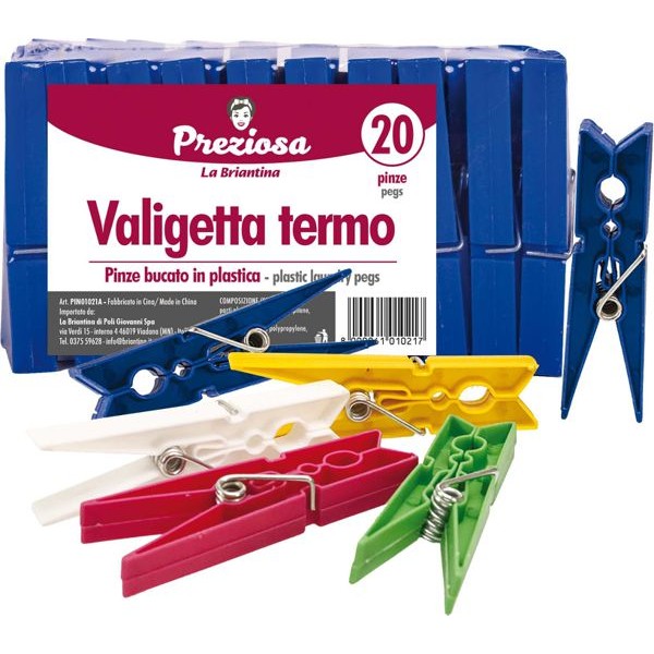 36544 8000061010217 PIN01021A mollette per bucato valigetta termo 20pz