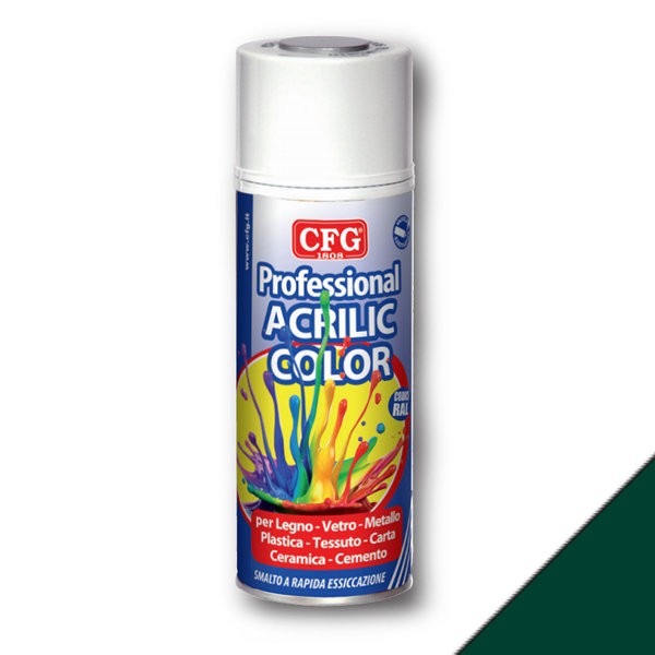 36881 8016818014803 CFG SP6005-801681809060 bomboletta spray 400ml vernice smalto acrilico puro ral 6005 verde muschio