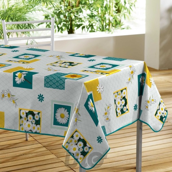 37052 3574387107784 1710778 L3C tovaglia in pvc 14p 140x300cm stampato margherite