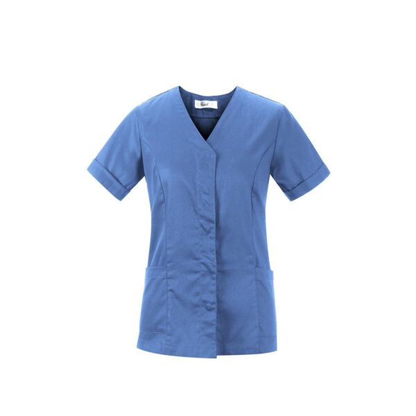 37244 9200000372447 CA-L011B-2XL ABBIGLIAMENTO DA LAVORO CASACCA DONNA MANI.CORTE SIZE:XS-2XL AZZURRO CA-L011B 100%COTONE TG.2XL